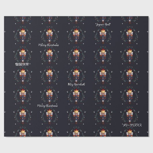 Cadeau Le papier d'emballage Nutcracker (Plat)