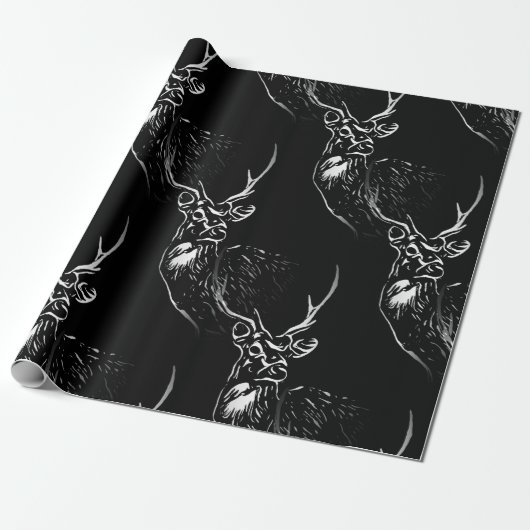 Cadeau Le papier d'emballage Stag (Déroulé)