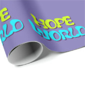 Cadeau Le papier d'enveloppement de Hope World (Coin rond)