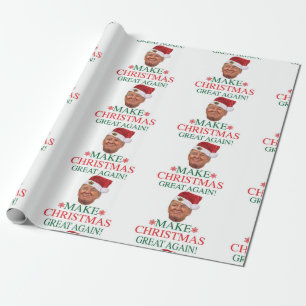 Cadeau Le papier d'enveloppement de Noël de Donald Trump