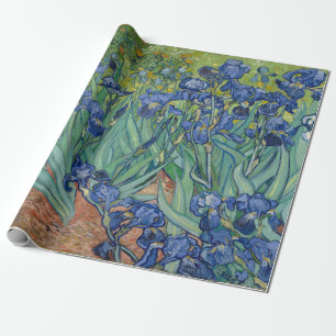 Cadeau Le papier d'enveloppement Irises de Van Gogh