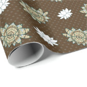 Cadeau Le papier d'enveloppement Lotus (Coin rond)