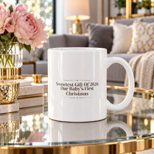 Cadeau le plus doux de 2026 Tasse premier bébé