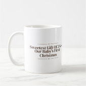 Cadeau le plus doux de 2026 Tasse premier bébé (Gauche)