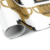 Cadeau Le plus grand papier d'enveloppement de Fêtes des (Coin rond)