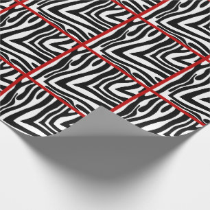Cadeau Le rouge a équilibré le papier d'emballage carre