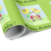 Cadeau Lecture du papier d'emballage ladybug (Coin rond)