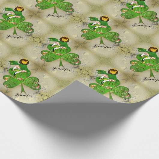 Cadeau Leprechaun St. Patrick's Day Wrapping Papier (Coin)