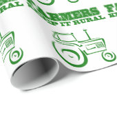 Cadeau Les Agriculteurs Le Conservent Papier D'Enveloppem (Coin rond)