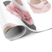 Cadeau Les choses Les filles adorent le papier enveloppan (Coin rond)