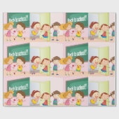 Cadeau Les Enfants À L'École Papier D'Emballage (Plat)