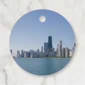 Cadeau Les étiquettes de faveur de l'horizon de Chicago (Dos)