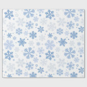 Cadeau Les flocons de neige. Beau papier d'enveloppement (Plat)