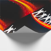 Cadeau Les gens dansent Silhouettes envelopper du papier