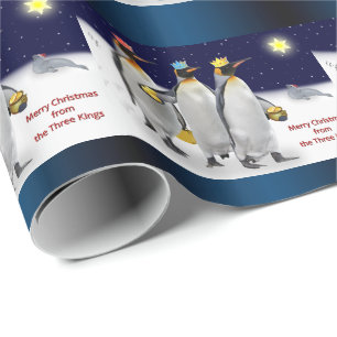 Cadeau Les trois Rois papier d'emballage - Noël