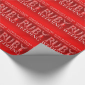 Cadeau L'étincelle rouge de mariage lapide le papier (Coin)