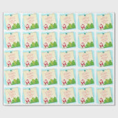 Cadeau Lettre du Père Noël Note Papier Noël (Plat)