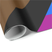 Cadeau LGBTQ+ Papier d'enveloppement de fierté de progrès (Coin rond)