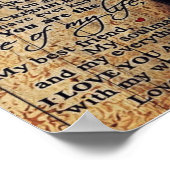 Cadeau | Liefde citaten voor mijn man Poster (Hoek)