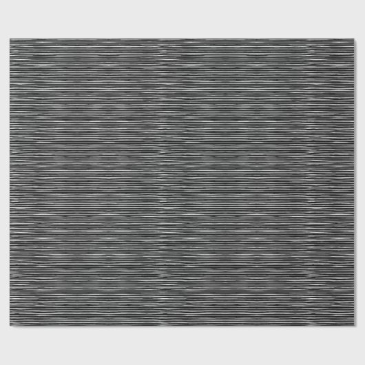 Cadeau Lignes d'éraflure noires et blanches papier (Plat)