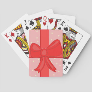 cadeau linten strik pokerkaarten