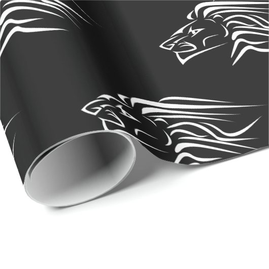 Cadeau Lions Courant Papier Enveloppant Vos Couleurs - No (Coin rond)