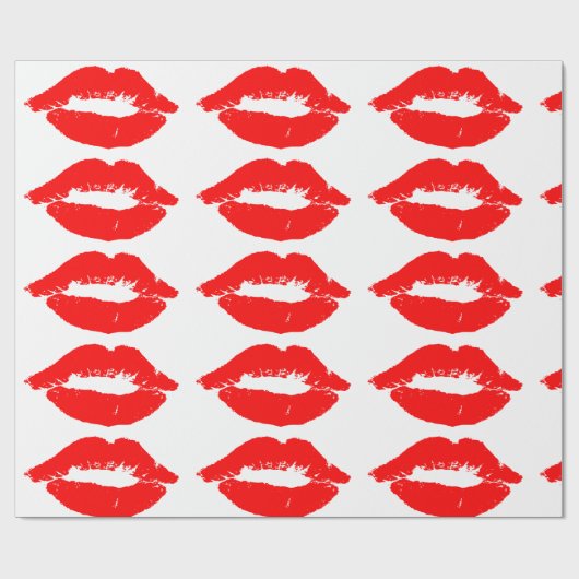 CADEAU LIPS ROUGE KISS WRAPPER PAPIER (Plat)