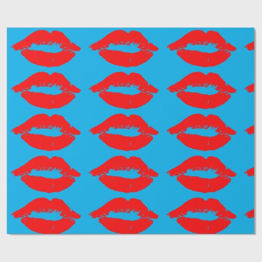 CADEAU LIPS ROUGE KISS WRAPPER PAPIER (Plat)