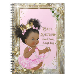 Cadeau-logboek en gastboek voor prinsesjes baby sh notitieboek