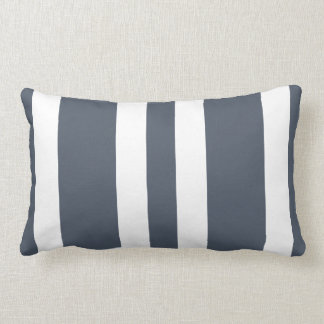 Cadeau lombaire de coussin de rayure de gris et de