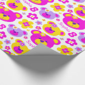 Cadeau L'ours de nounours fleurit le papier nommé de (Coin)