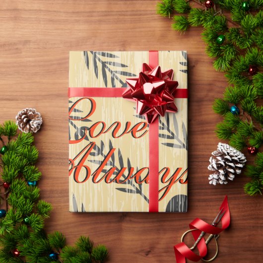 Cadeau Love Always Valentine Wrapping Papier (Cadeau de vacances)