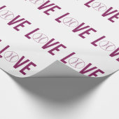Cadeau Love Baseball Glossy Wrapper Papier (Coin)