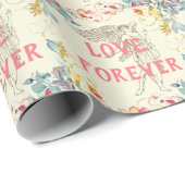 Cadeau Love Forever Wrapper Papier (Coin rond)