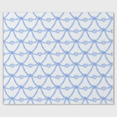 Cadeau Love Knots Blue Rope Wrapper Papier (Plat)
