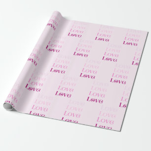 Cadeau Love Love Love Love Wrapper Papier
