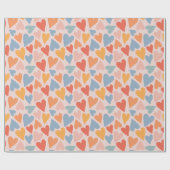 Cadeau Love Rainbow Hearts Papier Motif (Plat)