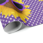 Cadeau Lunettes de soleil violettes sur papier d'envelopp (Coin rond)