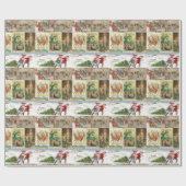 Cadeau Lutin de papier d'emballage de Noël (Plat)