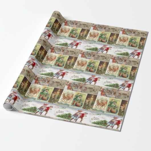 Cadeau Lutin de papier d'emballage de Noël (Déroulé)