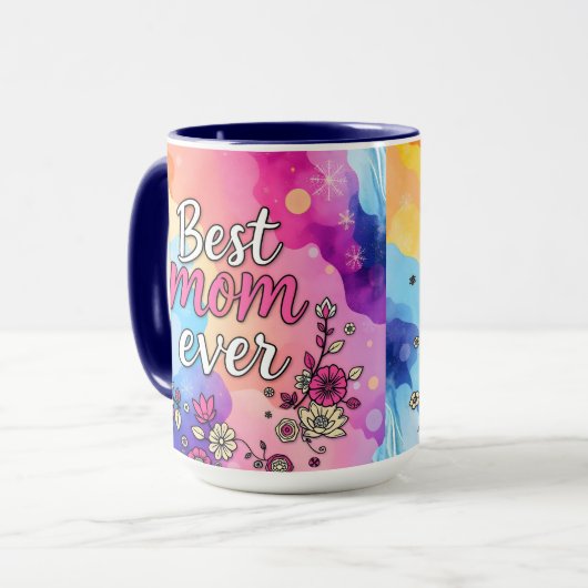 Cadeau Luxe Bloemen Trendy Collectie Mok (Voorkant links)