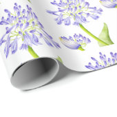 Cadeau Lys du Nil sur papier d'emballage (Coin rond)