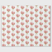 Cadeau Lys flamme enveloppant papier (Plat)