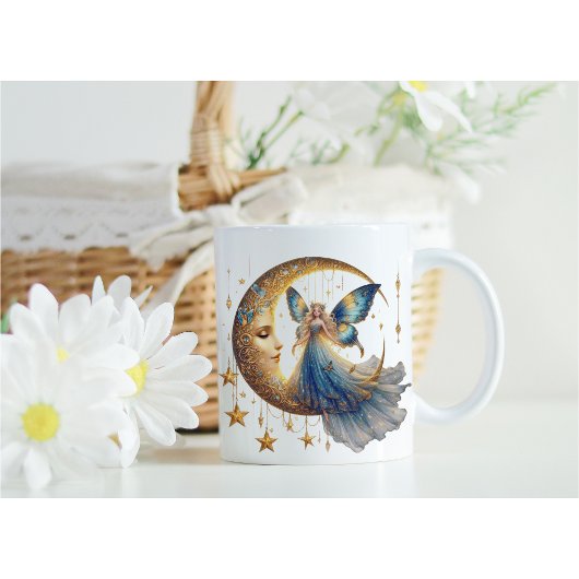 Cadeau magique pour elle - Tasse à café Fée et Lun