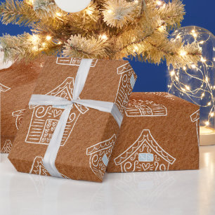 Cadeau Maison en pain d'épices en papier kraft marron Noë