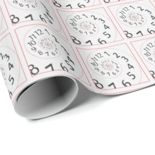 Cadeau Marches de temps sur le papier d'emballage