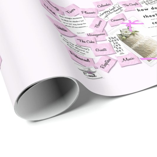 Cadeau Mariage Anniversaire Célébration Papier d'envelopp (Coin rond)