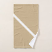 Cadeau Mariage Monogramme Blanc et Or (Serviette à main)
