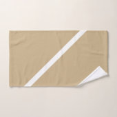 Cadeau Mariage Monogramme Blanc et Or (Serviette à main)