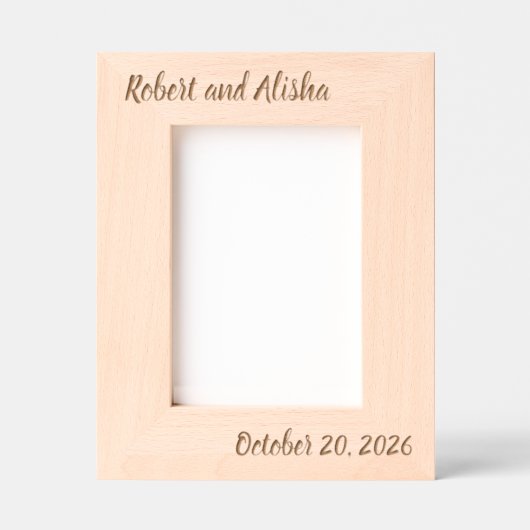 Cadeau mariage pour deux | Cadre photo mariage | (Recto)